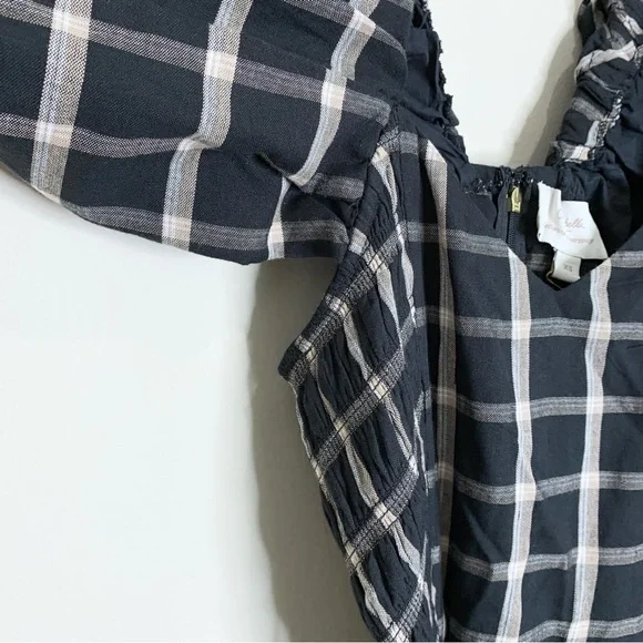 NEW Cleobella x Katherine Schwarzenegger Sun Valley Ankle Dress (Sz XS) Plaid - Picture 6 of 11